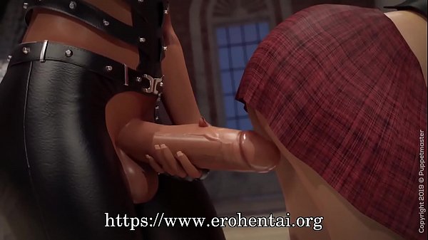 Horny 3d futa girls start ass fucking in public at the museum